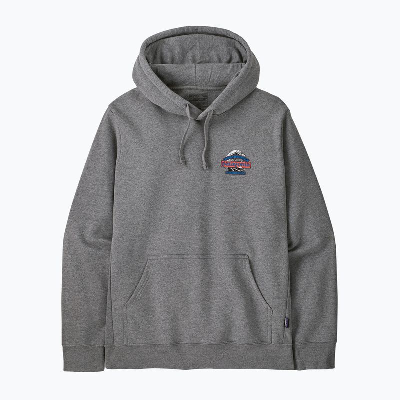 Мъжки суитшърт Patagonia Great Waves Uprisal Hoody gravel heather 3