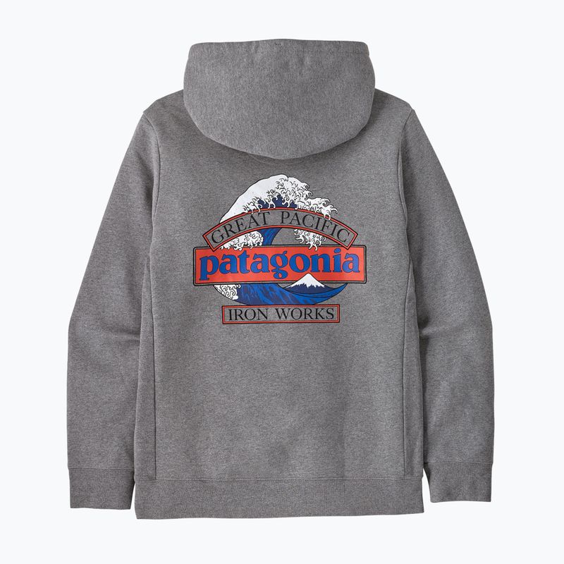 Мъжки суитшърт Patagonia Great Waves Uprisal Hoody gravel heather 4