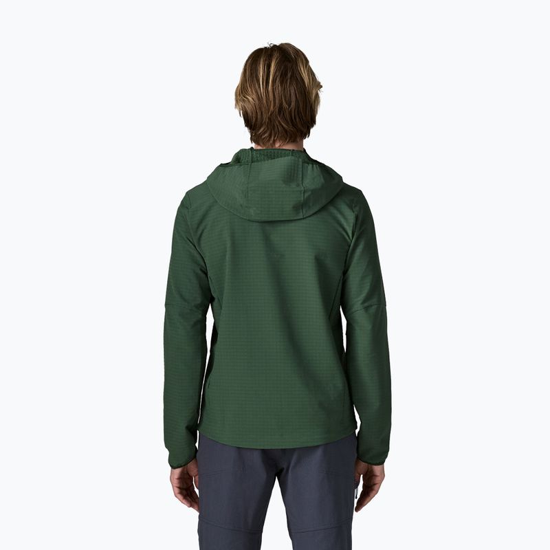 Мъжко софтшел яке Patagonia R1 TechFace Hoody canopy green 2