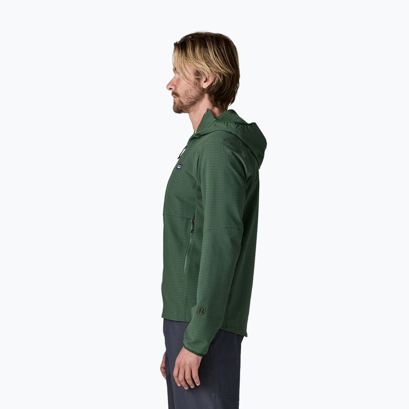 Мъжко софтшел яке Patagonia R1 TechFace Hoody canopy green 3