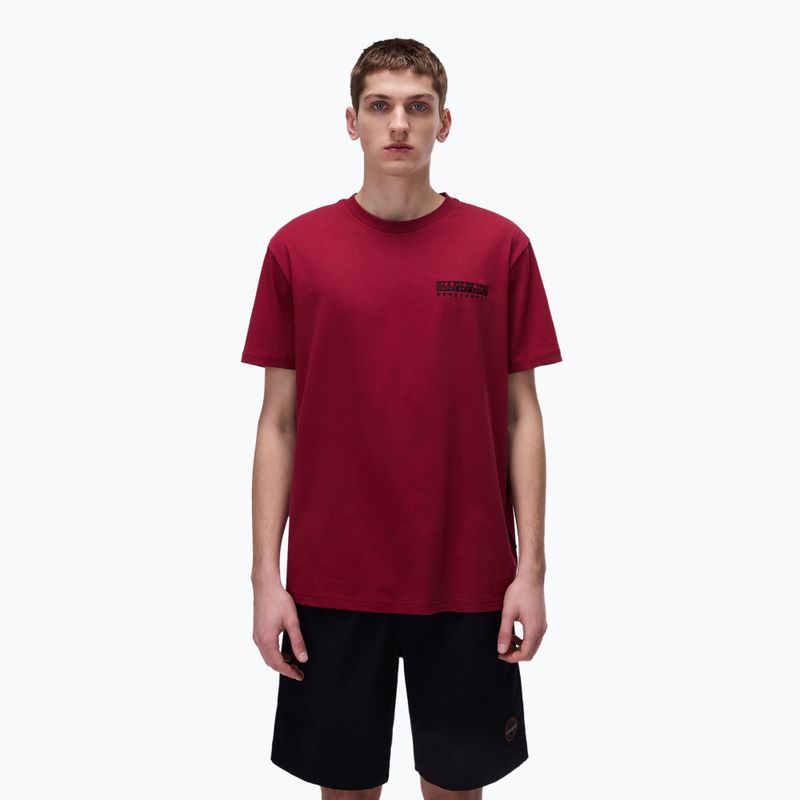 Мъжка тениска Napapijri S-Vignonil Back tibetan red R1E