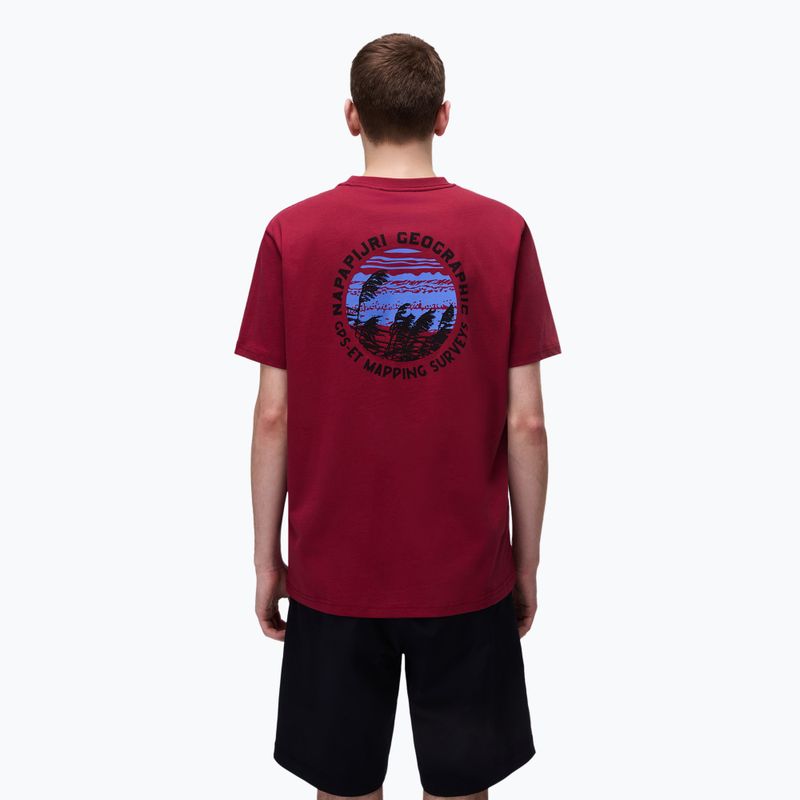 Мъжка тениска Napapijri S-Vignonil Back tibetan red R1E 2