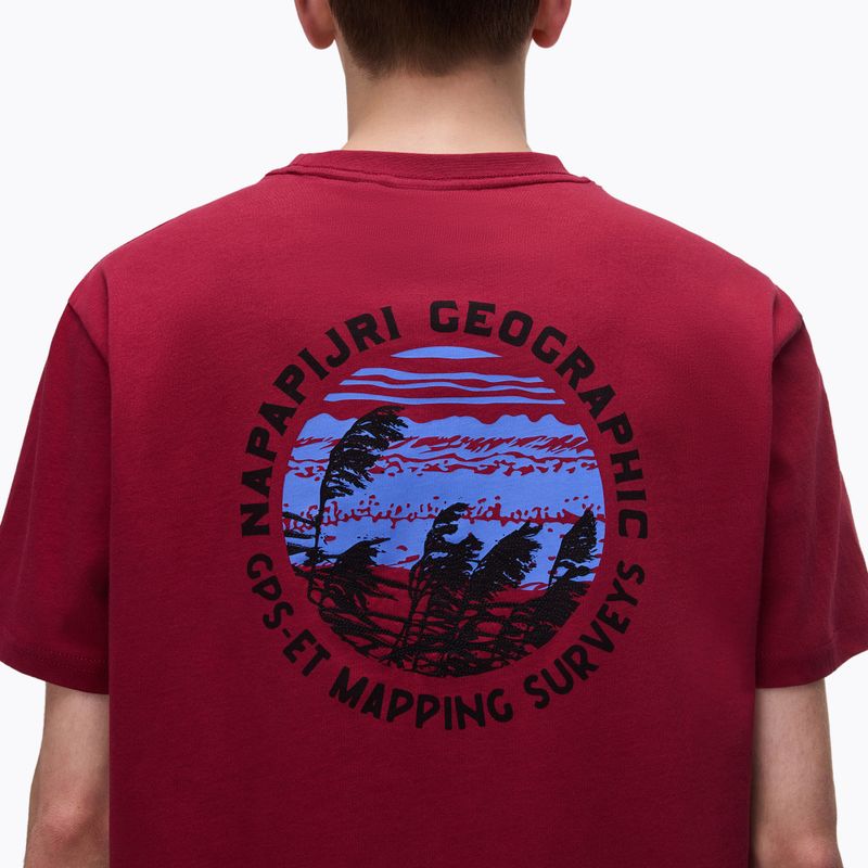 Мъжка тениска Napapijri S-Vignonil Back tibetan red R1E 4