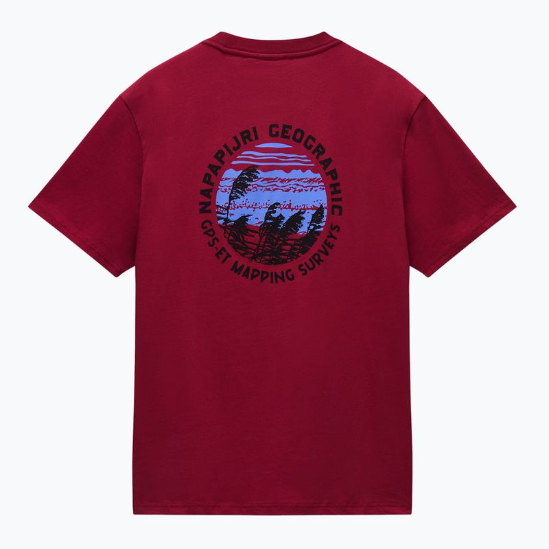 Мъжка тениска Napapijri S-Vignonil Back tibetan red R1E 6