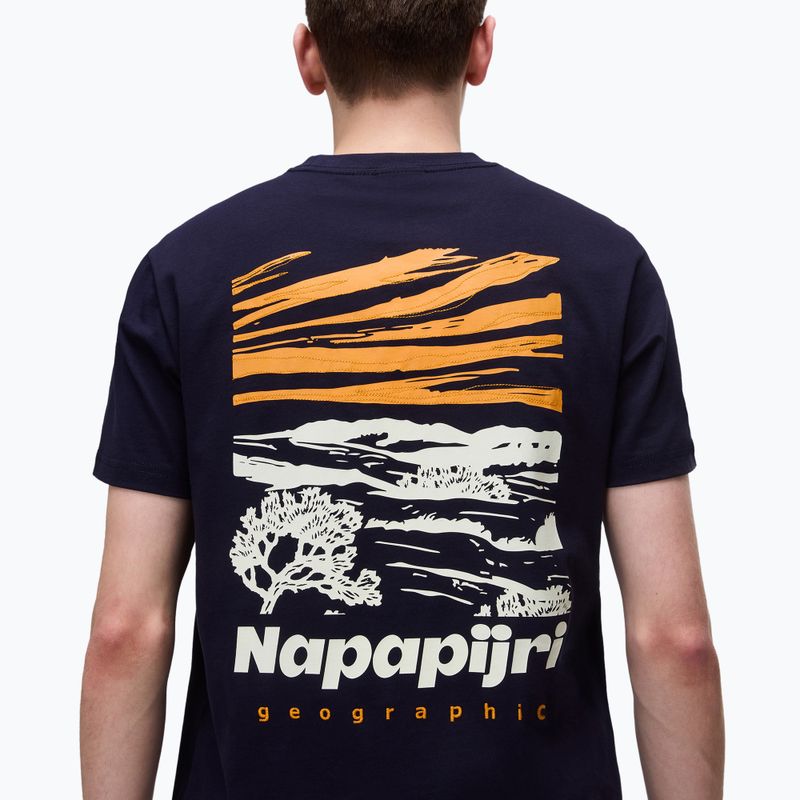 Мъжка тениска Napapijri S-Vignonil back blu marine 4