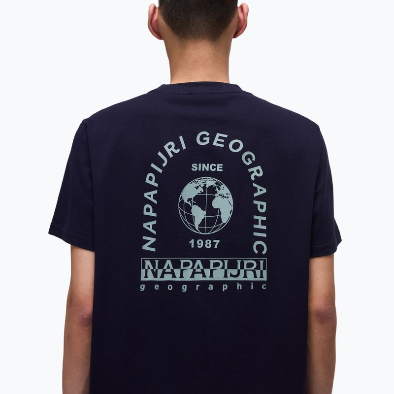 Мъжка тениска Napapijri S-Dati blu marine 4