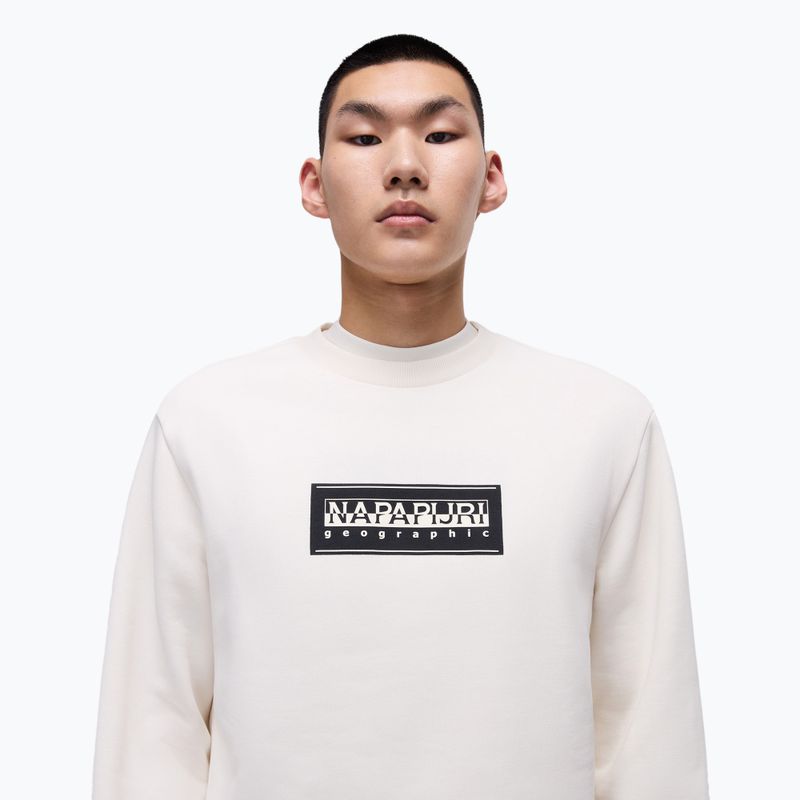 Мъжки суитшърт Napapijri B-Box Logo C white whisper 3