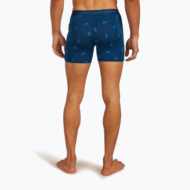 Мъжки термоактивни боксерки icebreaker Anatomica Snow Day atlantis/topaz/aop 4