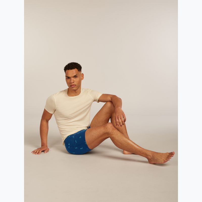 Мъжки термоактивни боксерки icebreaker Anatomica Snow Day atlantis/topaz/aop 8