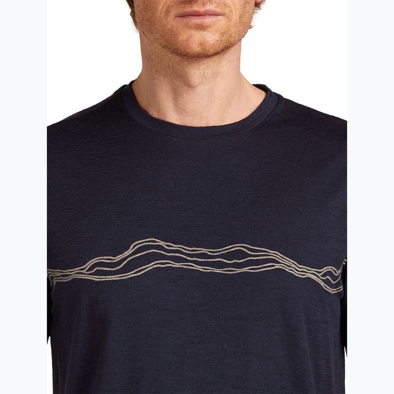 Мъжка тениска Icebreaker Merino 150 Tech Lite Mountain Pulse midnight navy 4