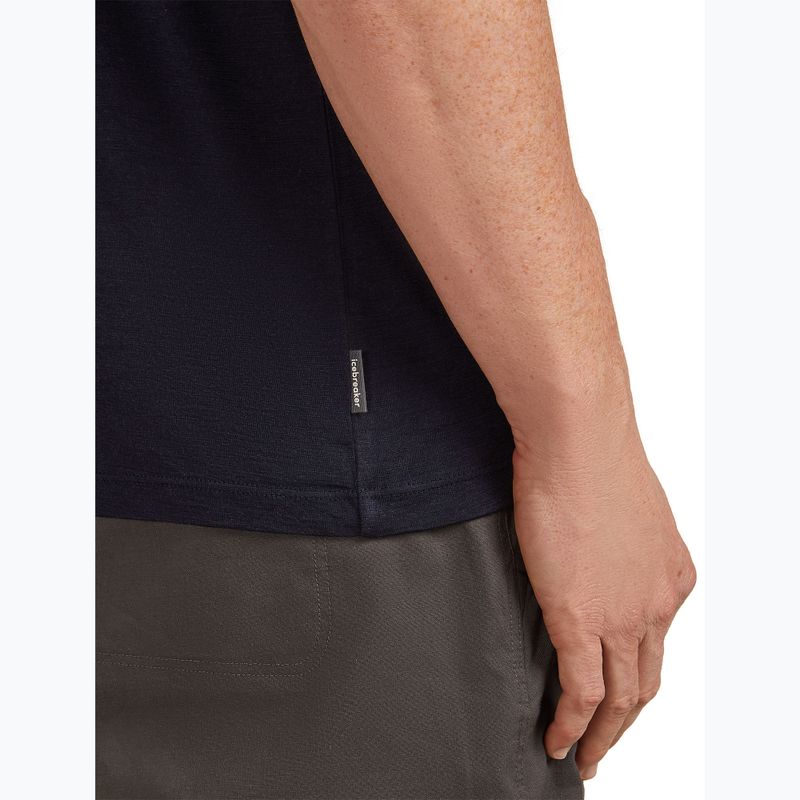 Мъжка тениска Icebreaker Merino 150 Tech Lite Mountain Pulse midnight navy 5