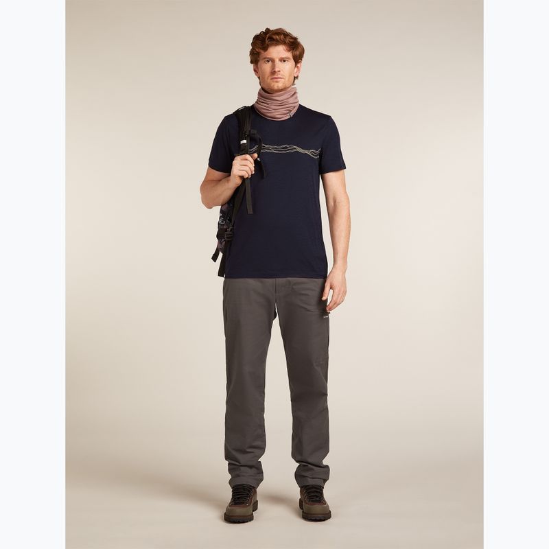 Мъжка тениска Icebreaker Merino 150 Tech Lite Mountain Pulse midnight navy 7