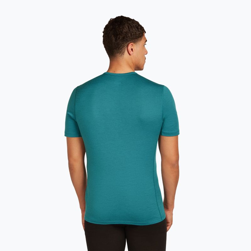 Мъжка термоактивна тениска Icebreaker 200 Oasis Crewe topaz 2