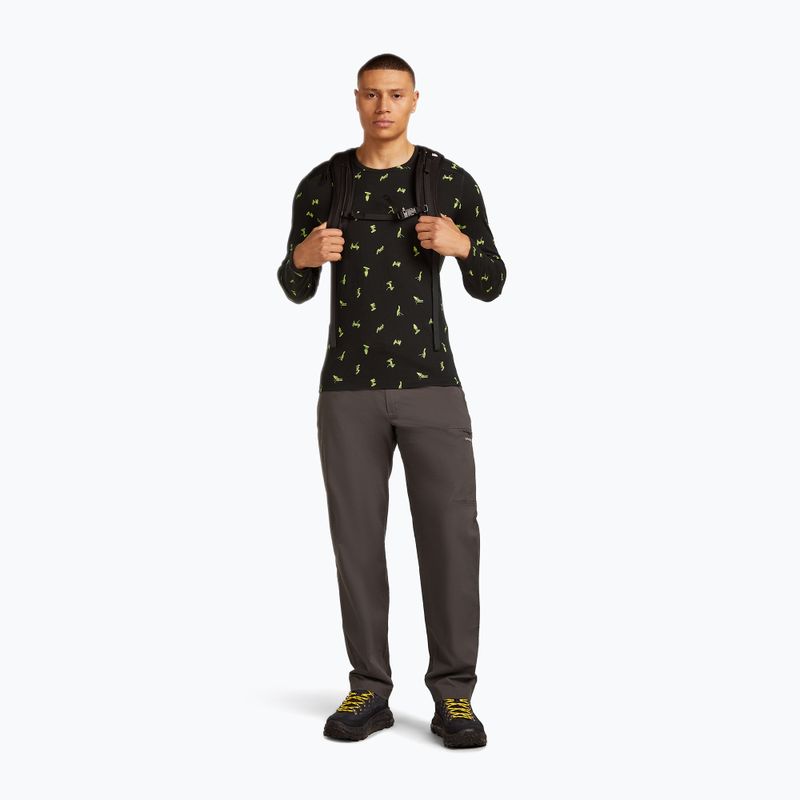 Мъжки термо ръкав Icebreaker Merino 200 Oasis Crewe Snow Day black/peridot/aop 4