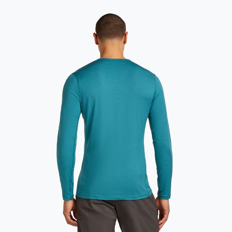 Мъжки Icebreaker Merino 200 Oasis Crewe Elevation Line топаз термален дълъг ръкав 3