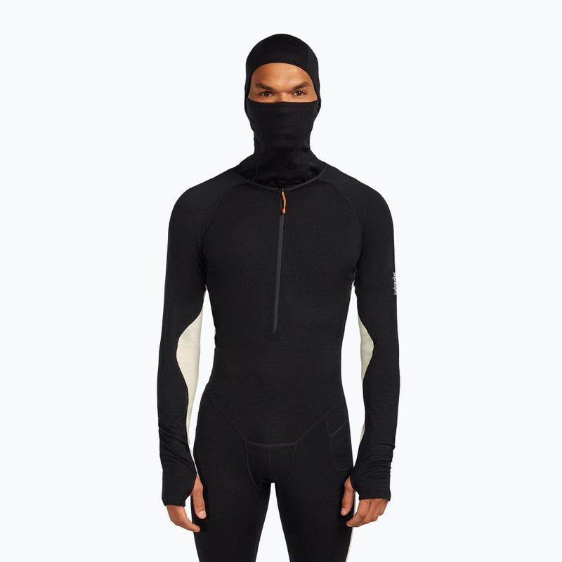 Мъжки термоактивен гащеризон icebreaker Merino 200 Oasis+ черен/неоцветен/cb 2