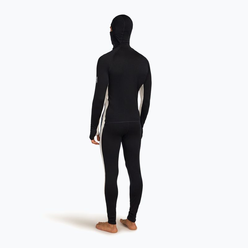 Мъжки термоактивен гащеризон icebreaker Merino 200 Oasis+ черен/неоцветен/cb 3