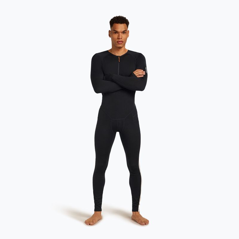 Мъжки термоактивен гащеризон icebreaker Merino 200 Oasis+ черен/неоцветен/cb 5