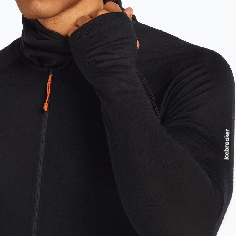 Мъжки термоактивен гащеризон icebreaker Merino 200 Oasis+ черен/неоцветен/cb 7