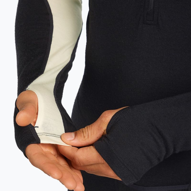 Мъжки термоактивен гащеризон icebreaker Merino 200 Oasis+ черен/неоцветен/cb 10