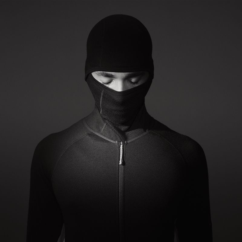 Мъжки термоактивен гащеризон icebreaker Merino 200 Oasis+ черен/неоцветен/cb 12