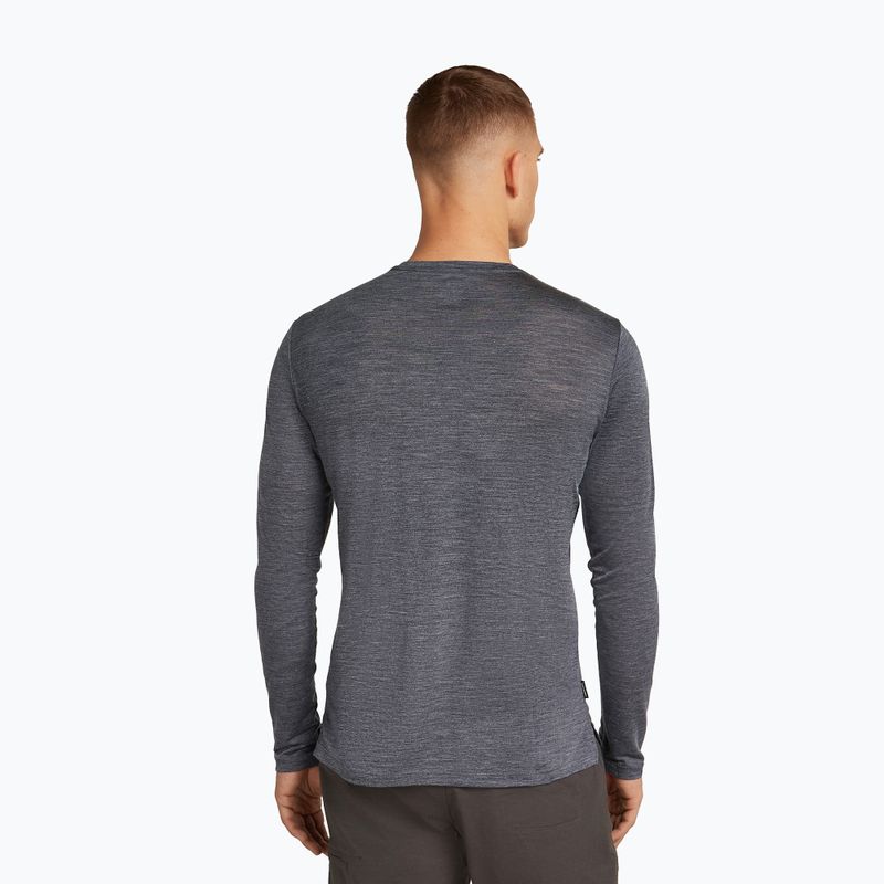 Мъжка блуза с дълъг ръкав за трекинг Icebreaker Merino 125 Cool-Lite Sphere III Tee midnight navy heather 3