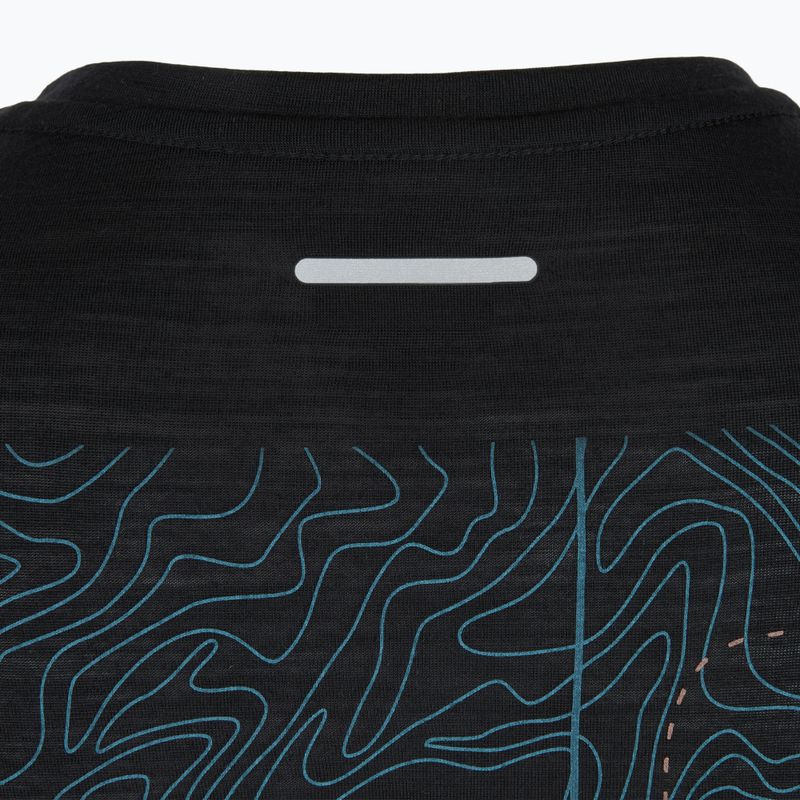 Мъжка тениска icebreaker Merino Blend 125 Cool-Lite Sphere Trail черна 5