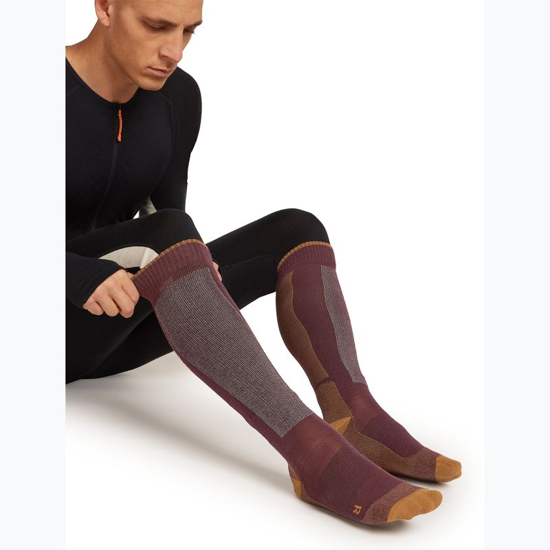 Мъжки скиорски чорапи Icebreaker Merino Ski+ java/trail/seaglass 4