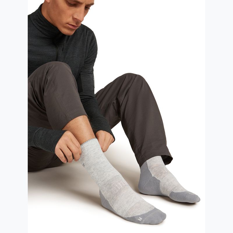 Мъжки чорапи Icebreaker Merino Hike+ Light Crew blizzard heather/alloy 4