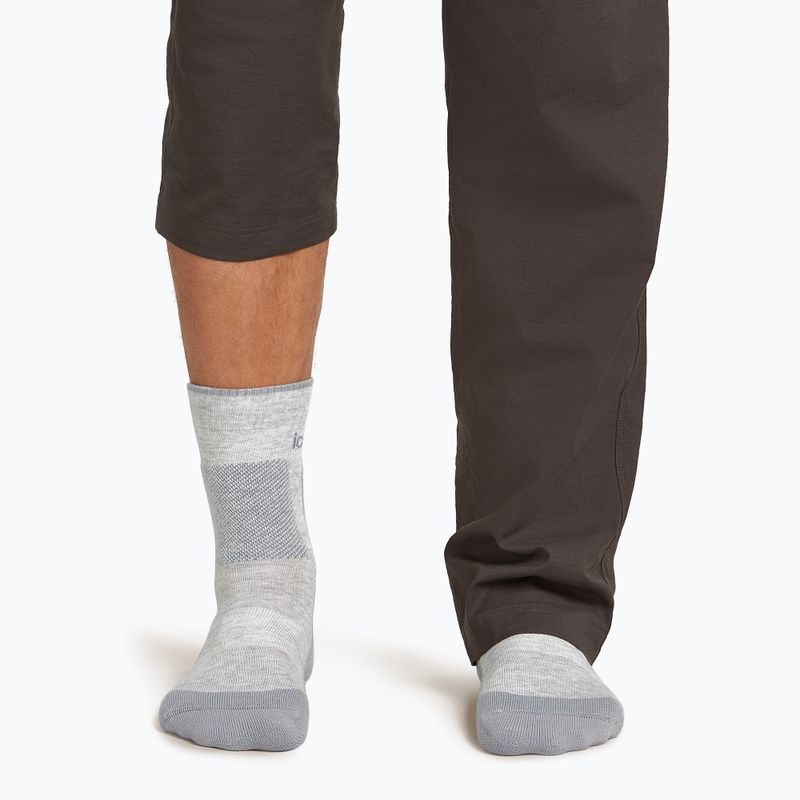 Мъжки чорапи Icebreaker Merino Hike+ Medium Crew blizzard heather/alloy 4