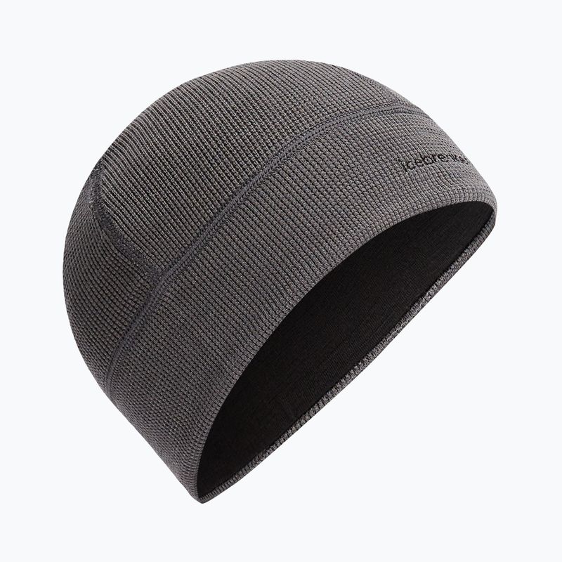 Зимна шапка icebreaker Merino 260 Waffle Reversible Beanie обсидиан/черно