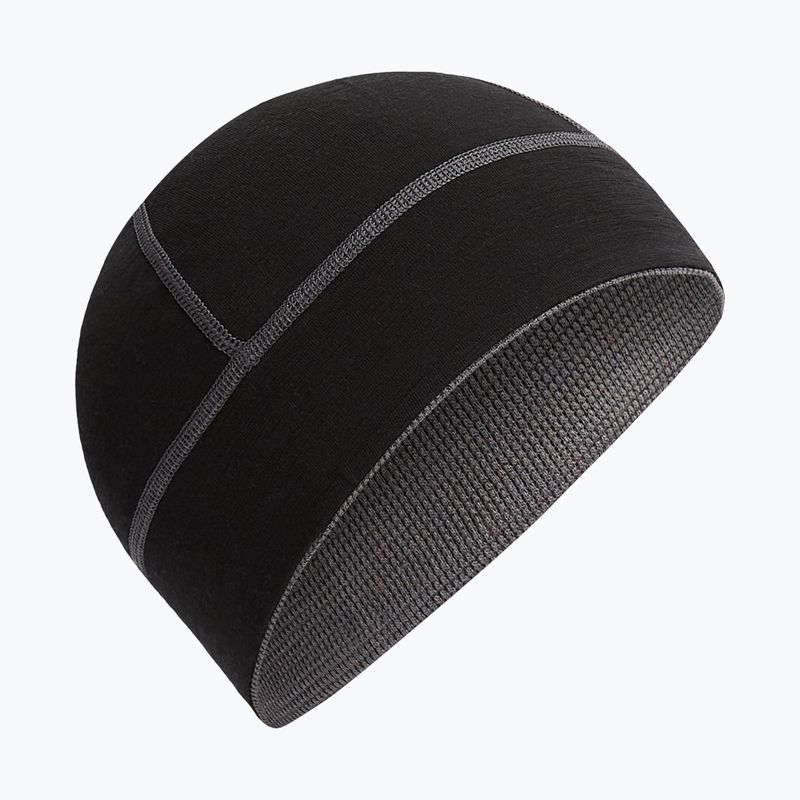 Зимна шапка icebreaker Merino 260 Waffle Reversible Beanie обсидиан/черно 2