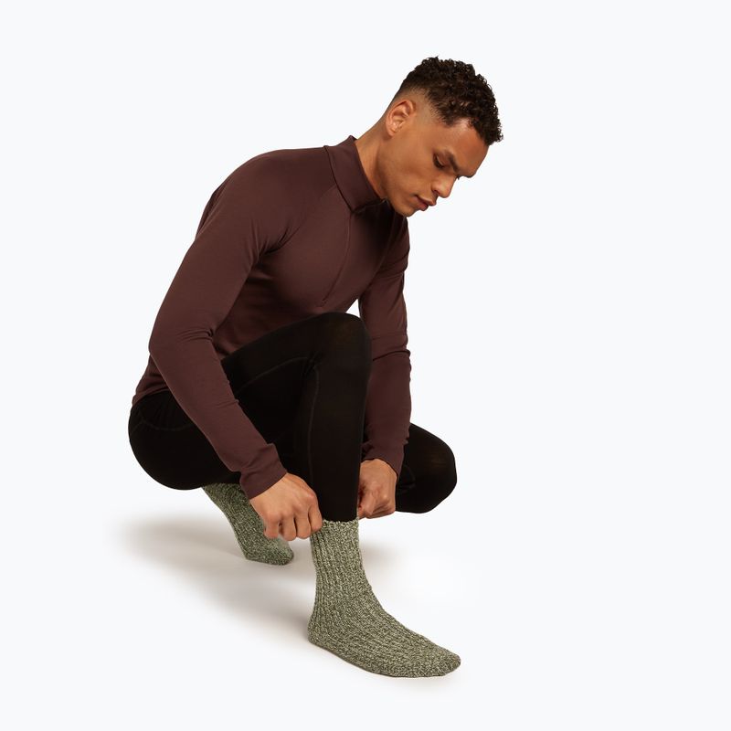Скиорски чорапи Icebreaker Merino Ski Lodge Crew loden/lichen/chalk 7
