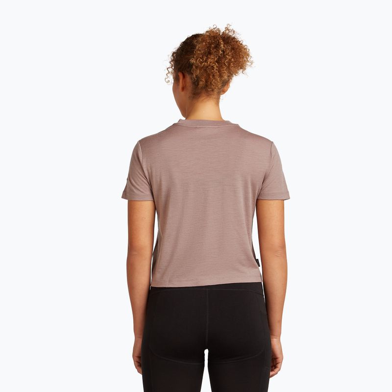 Дамска тениска icebreaker Merino 150 Tech Lite Crop The Climb summit 3