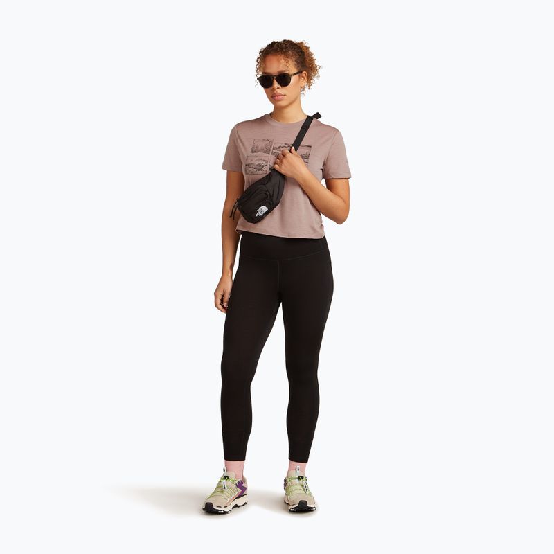 Дамска тениска icebreaker Merino 150 Tech Lite Crop The Climb summit 4