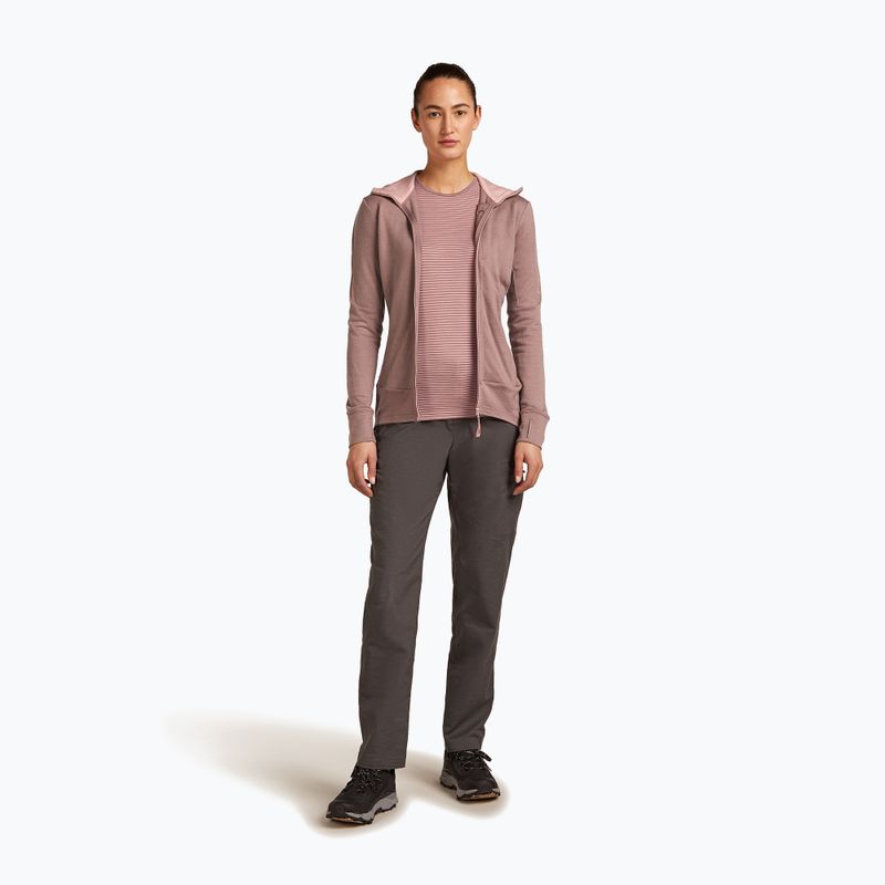 Icebreaker дамска качулка с цип Merino 260 Quantum IV summit/blush 2