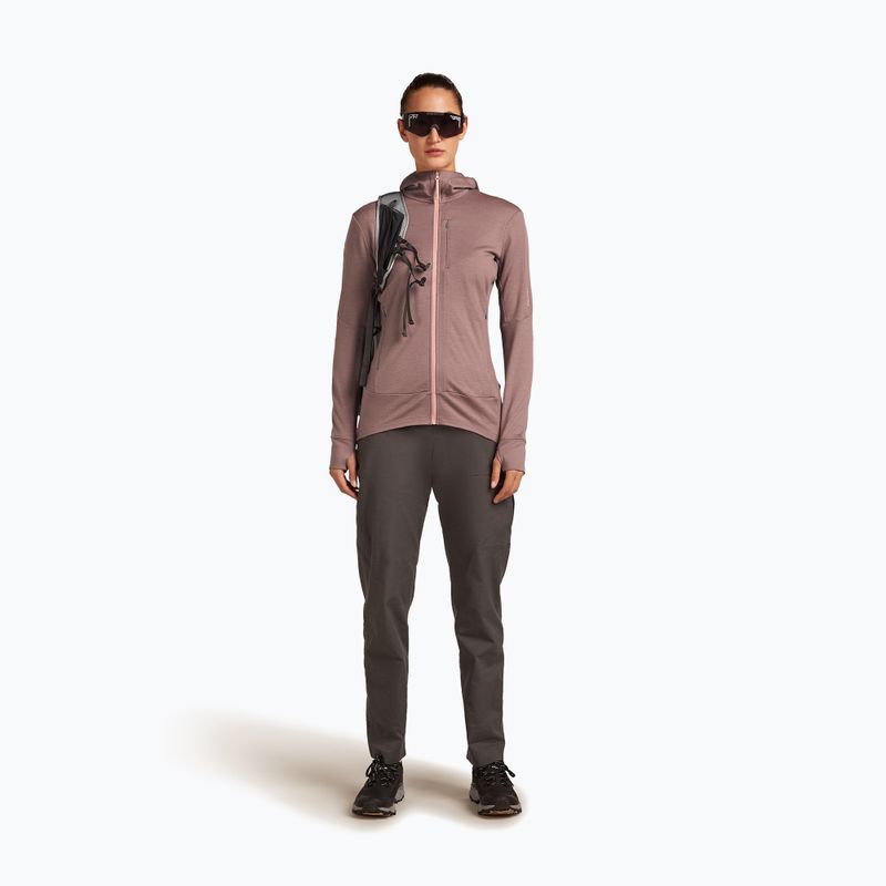 Icebreaker дамска качулка с цип Merino 260 Quantum IV summit/blush 3