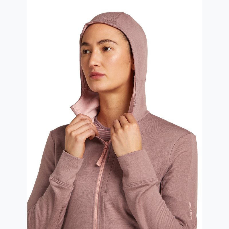 Icebreaker дамска качулка с цип Merino 260 Quantum IV summit/blush 5