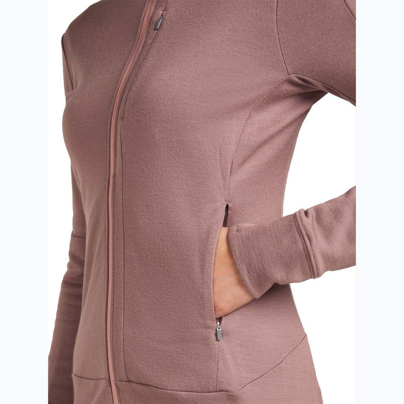 Дамски суитшърт Icebreaker Merino 260 Quantum IV Zip Hoodie summit/blush 9