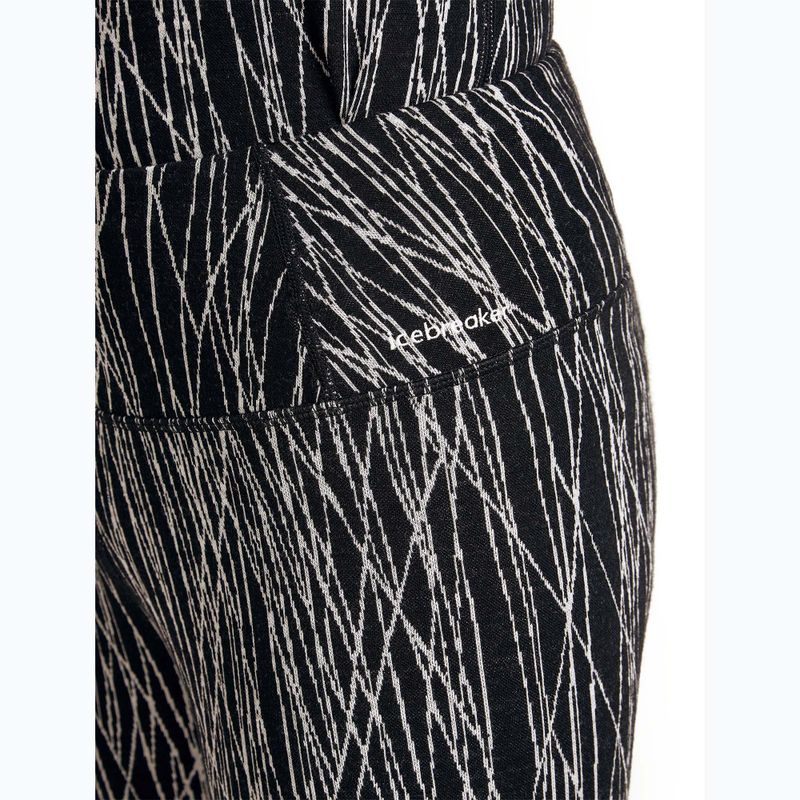 Дамски термоактивен клин Icebreaker Merino 260 Tech Vertex High Rise Delta Lines AOP black/snow/j 5