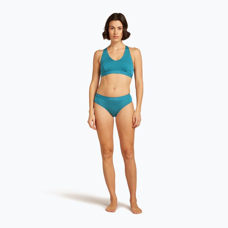 Icebreaker Merino 125 Cool-Lite Sprite Racerback топаз термо сутиен 3