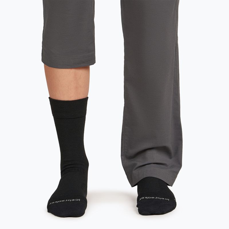 Дамски чорапи Icebreaker Merino Hike+ Liner Crew black 3