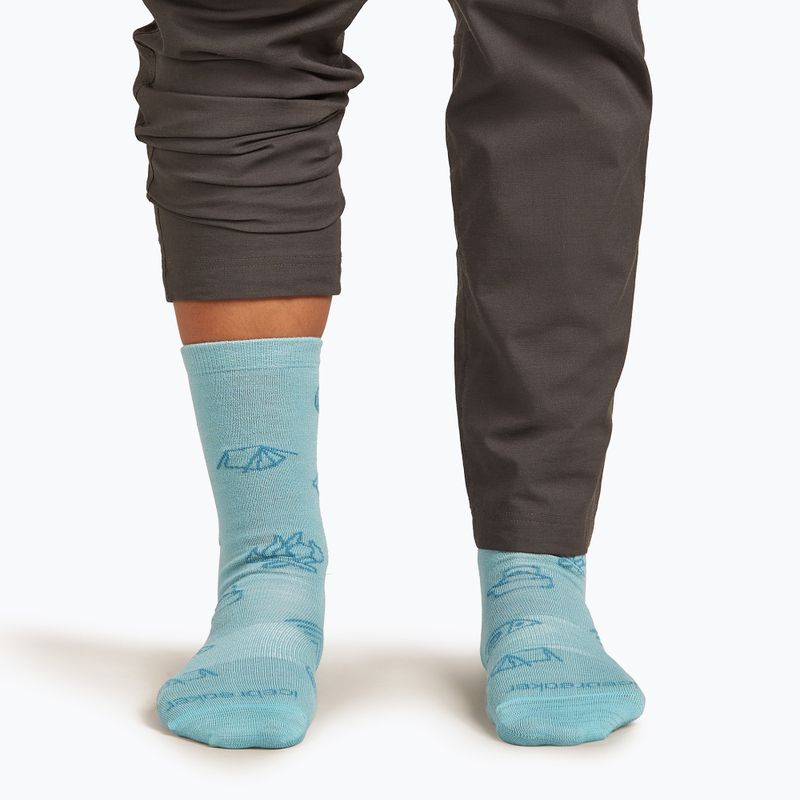 Icebreaker дамски чорапи Merino Ultralight Crew Camp Ess hydro/topaz 4