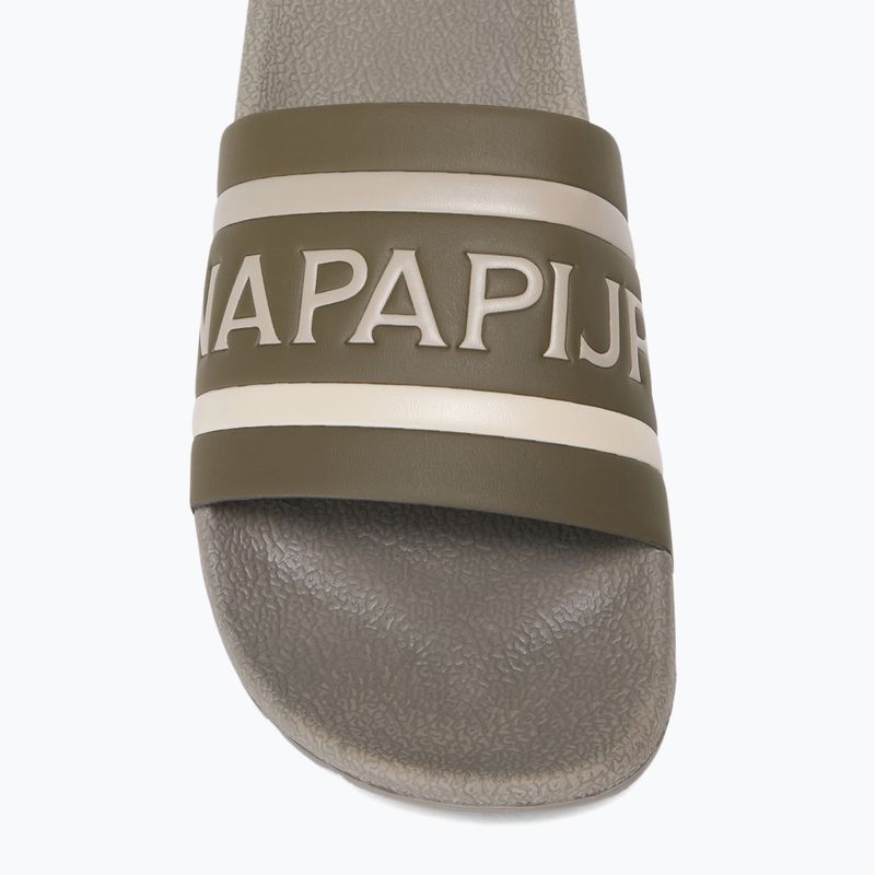 Мъжки чехли Napapijri NP0A4IQV dark olive 2 8