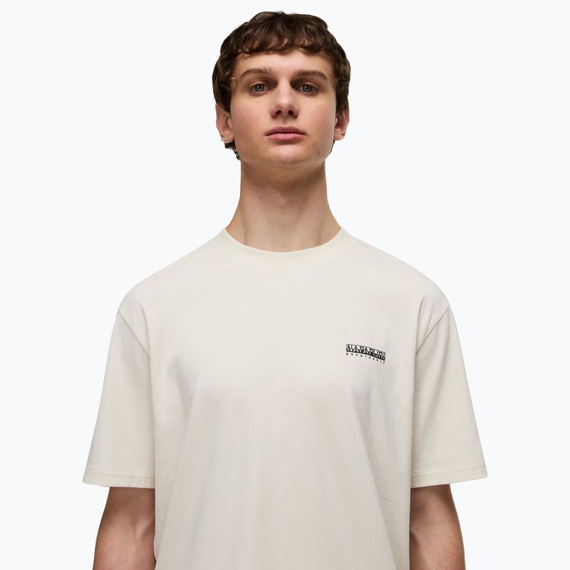Мъжка тениска Napapijri S-Small Box beige dimity 3