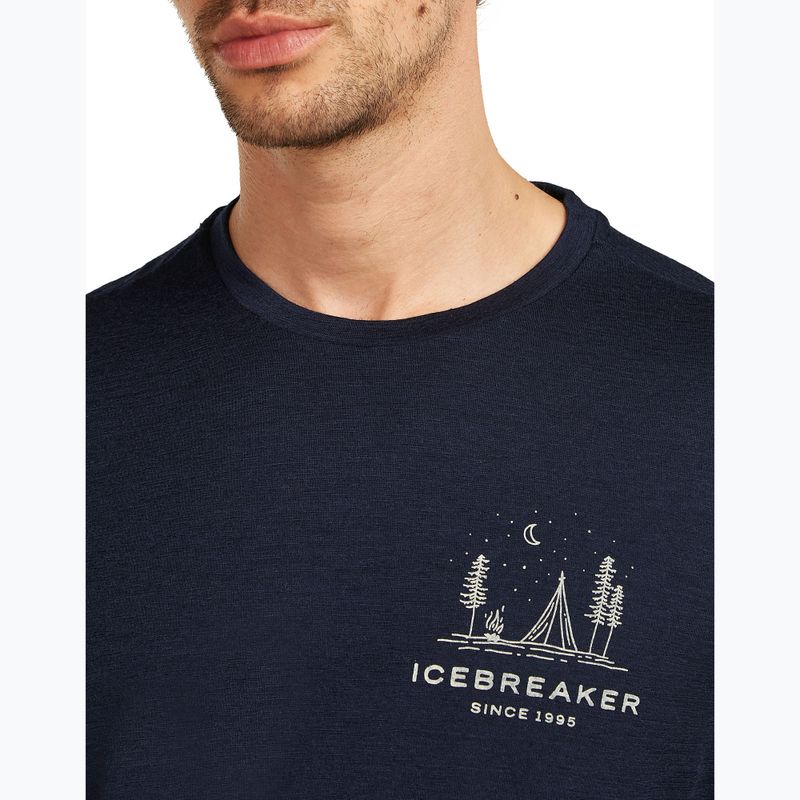 Мъжка тениска Icebreaker Merino 150 Tech Lite Peaceful Pass Tee midnight navy 5
