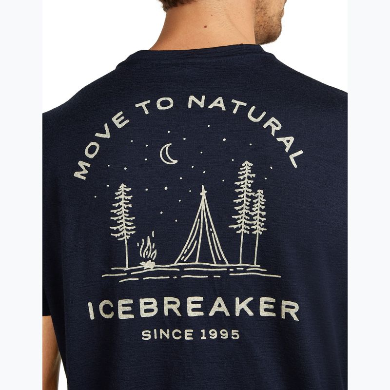 Мъжка тениска Icebreaker Merino 150 Tech Lite Peaceful Pass Tee midnight navy 6