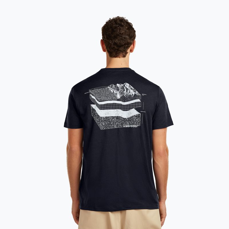 Мъжка тениска Icebreaker Merino 150 Tech Lite Evolving Lay Tee midnight navy 3