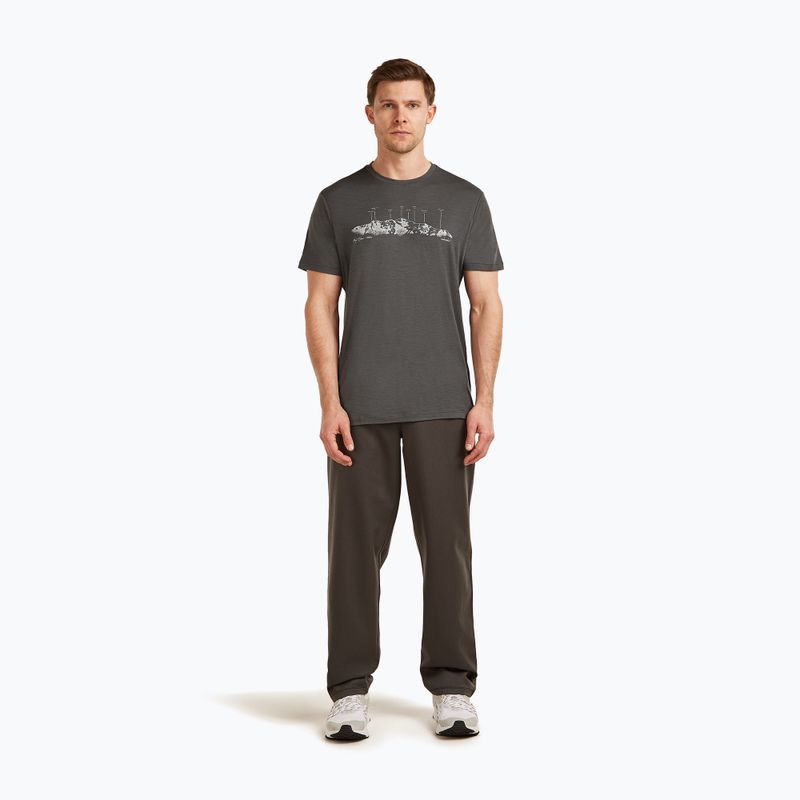 Мъжка тениска Icebreaker Merino 150 Tech Lite The Peaks obsidian 2