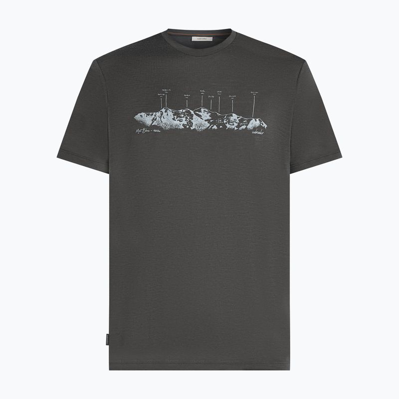 Мъжка тениска Icebreaker Merino 150 Tech Lite The Peaks obsidian 7